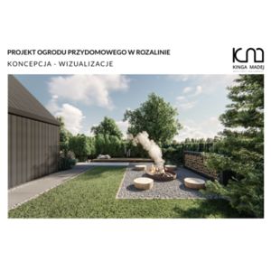 Ogród inspirowany stylem skandynawskim w Rozalinie