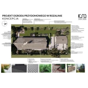 Ogród inspirowany stylem skandynawskim w Rozalinie