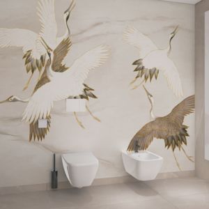 Japandi style bathroom
