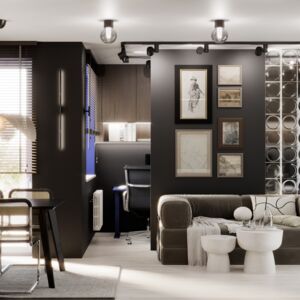 Projekt mieszkania pod Warszawą