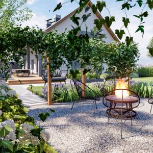 Ogród wypoczynkowy w Straszynie