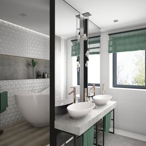 BATHROOM WITH AN INCLUSIVE RELAXATION ZONE