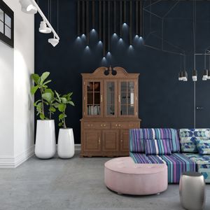 Projekt rezydencji pod Nową Solą | Pokój dzienny