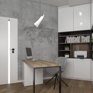 Nowoczesne biuro w domu pod Tarnowem