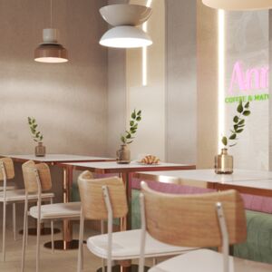 Projekt kawiarni „Ann Coffee & Matcha” – Rzeszów