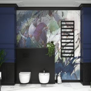 Elegancka łazienka w stylu art deco