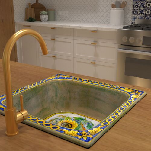 Cuisine exotique avec évier italien