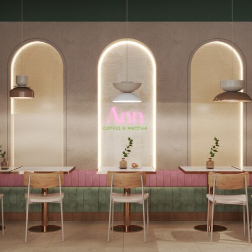 Projekt kawiarni „Ann Coffee & Matcha” – Rzeszów