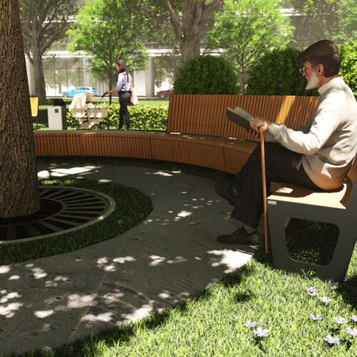 Zestaw ławek parkowych Comodo 2