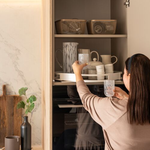 Tall cabinet system - deep cabinets