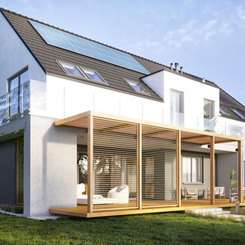 Energooszczędny dom w typie nowoczesnej stodoły