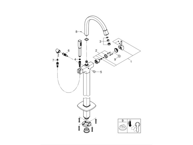 Grohe Siphon Carré (40564000) | Leroy Merlin