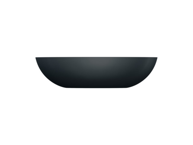 SHELL M+ | countertop basin, 60 x 35 cm, black lava | SHELLUNBLV ...