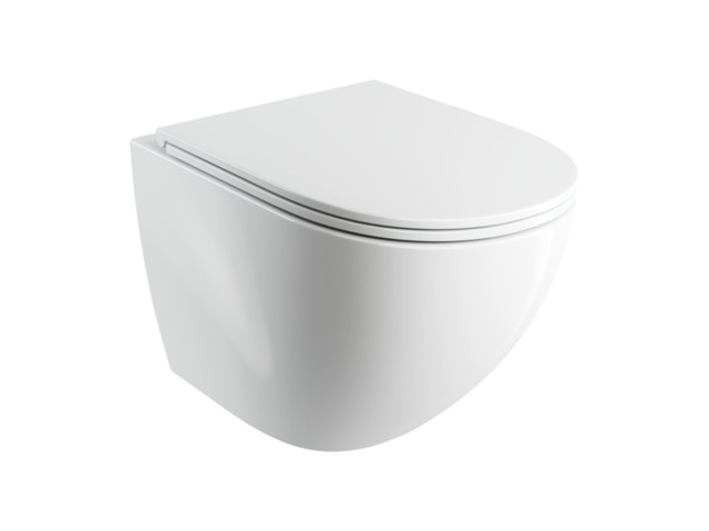 OTTAWA COMFORT | rimless wall-mounted toilet with soft-close seat ...