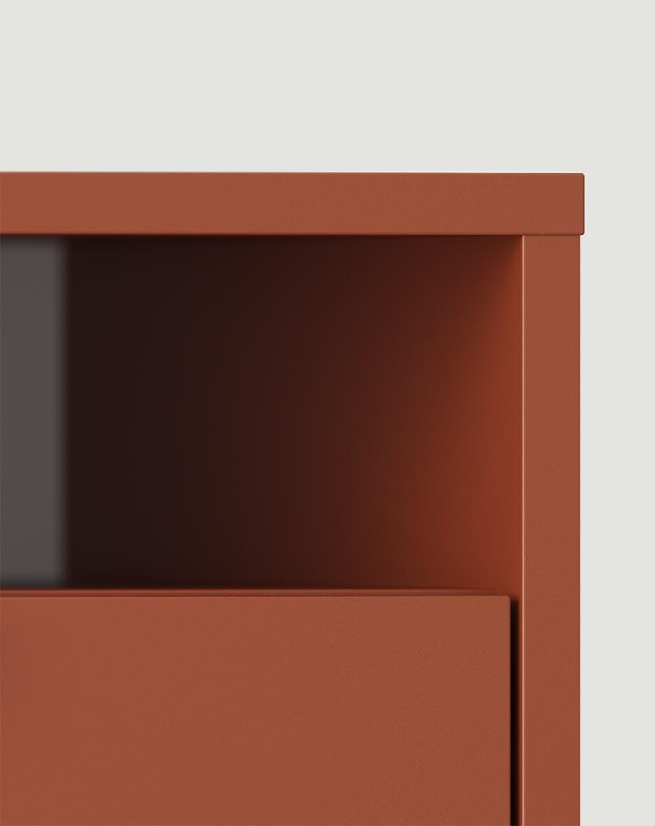 Kontenery, Szafka nocna z wnęką i szufladą LAYERS LAY28, Górna Półka Sp. z o. o.