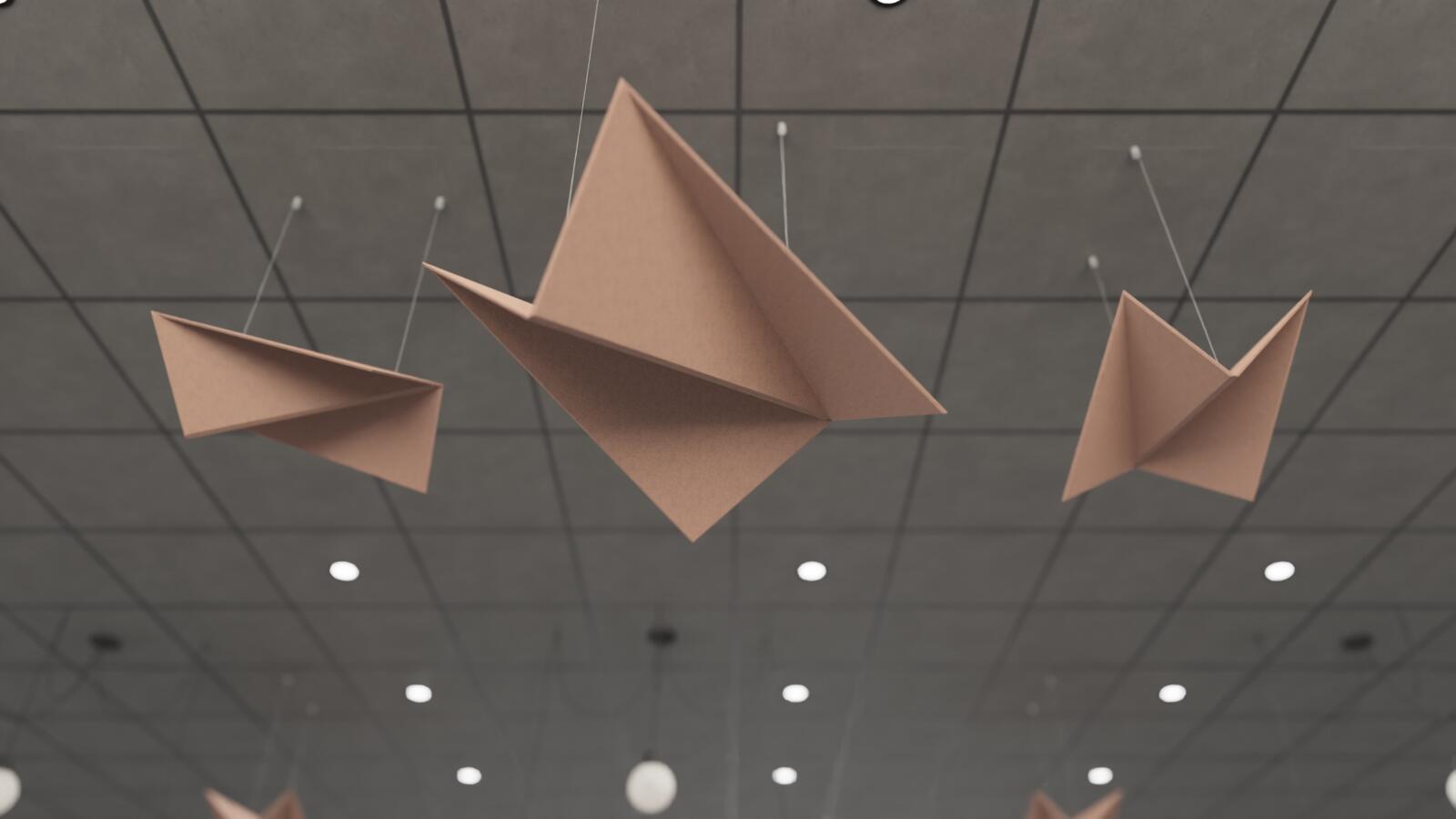 Acoustic furniture, Brevo Three-dimensional panels, MARO Office Furniture