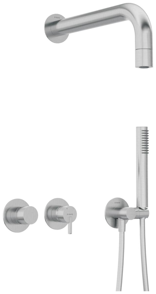 Concealed shower systems, SILIA Concealed shower set, with a fixed shower head - with horizontal, Deante