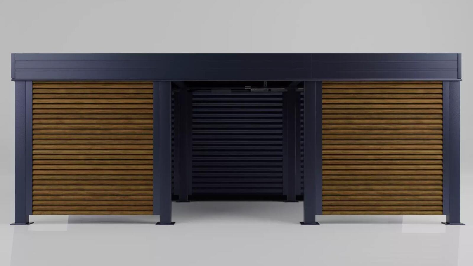 Sheds, Garage carport with integrated garage, FALA panel construction, HurtownikGroup Sp. z o.o.