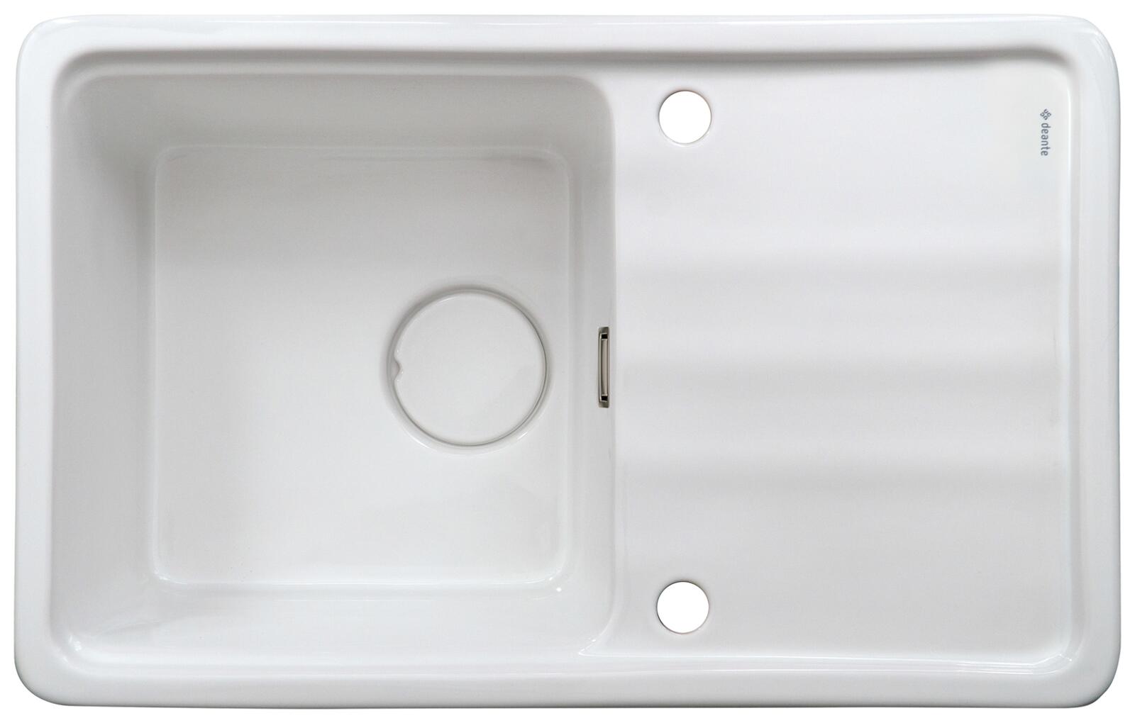 Zlewy kwadratowe, Zlewozmywak ceramiczny MOMI, Deante