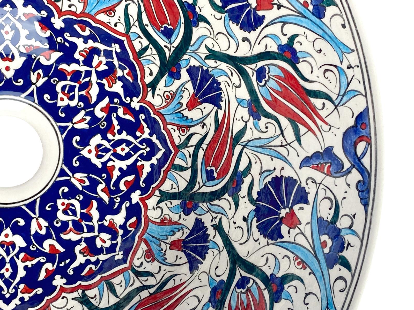 Over countertop washbasins, Belen - hand-painted Iznik countertop washbasin, Cerames