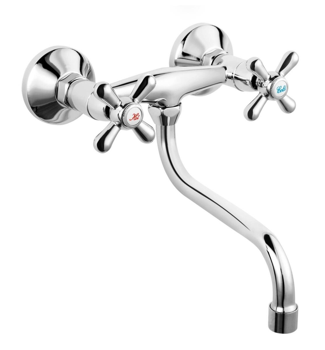 Kitchen Taps, Retro Wall-mounted sink mixer, FERRO