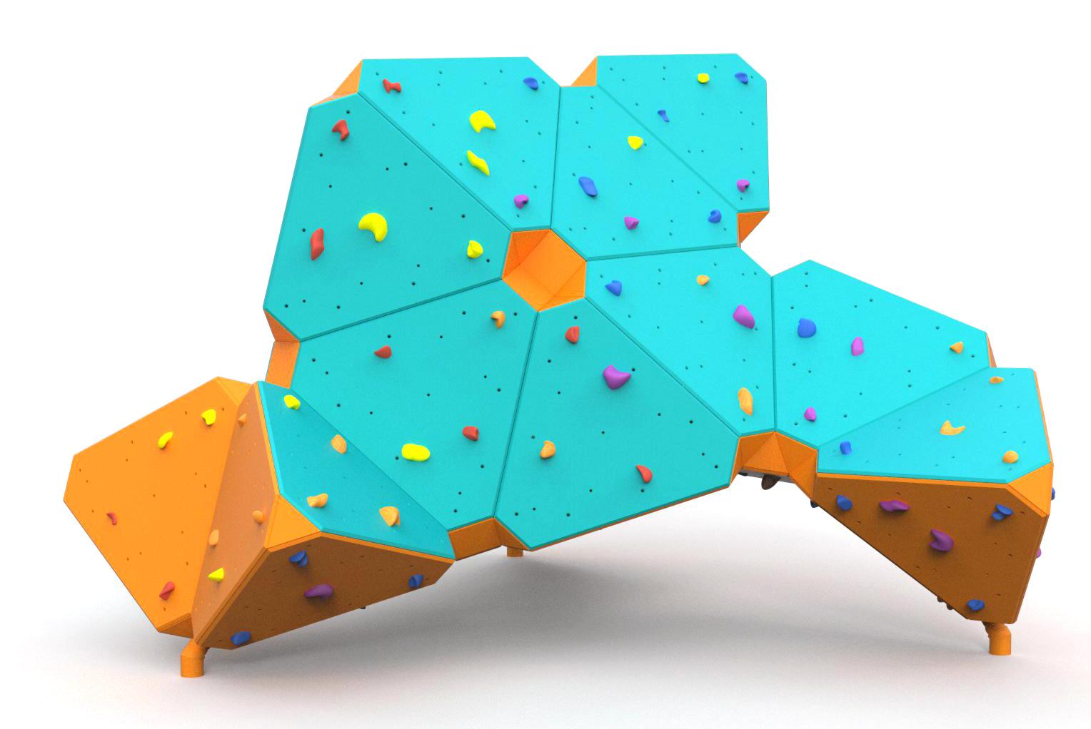 Climbing walls, Climbing wall ZigZag Boulder Y004, Grupa Techramps