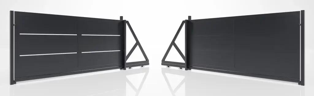 Fences, Modern Module Fence 60 – Sliding Gate, HurtownikGroup Sp. z o.o.