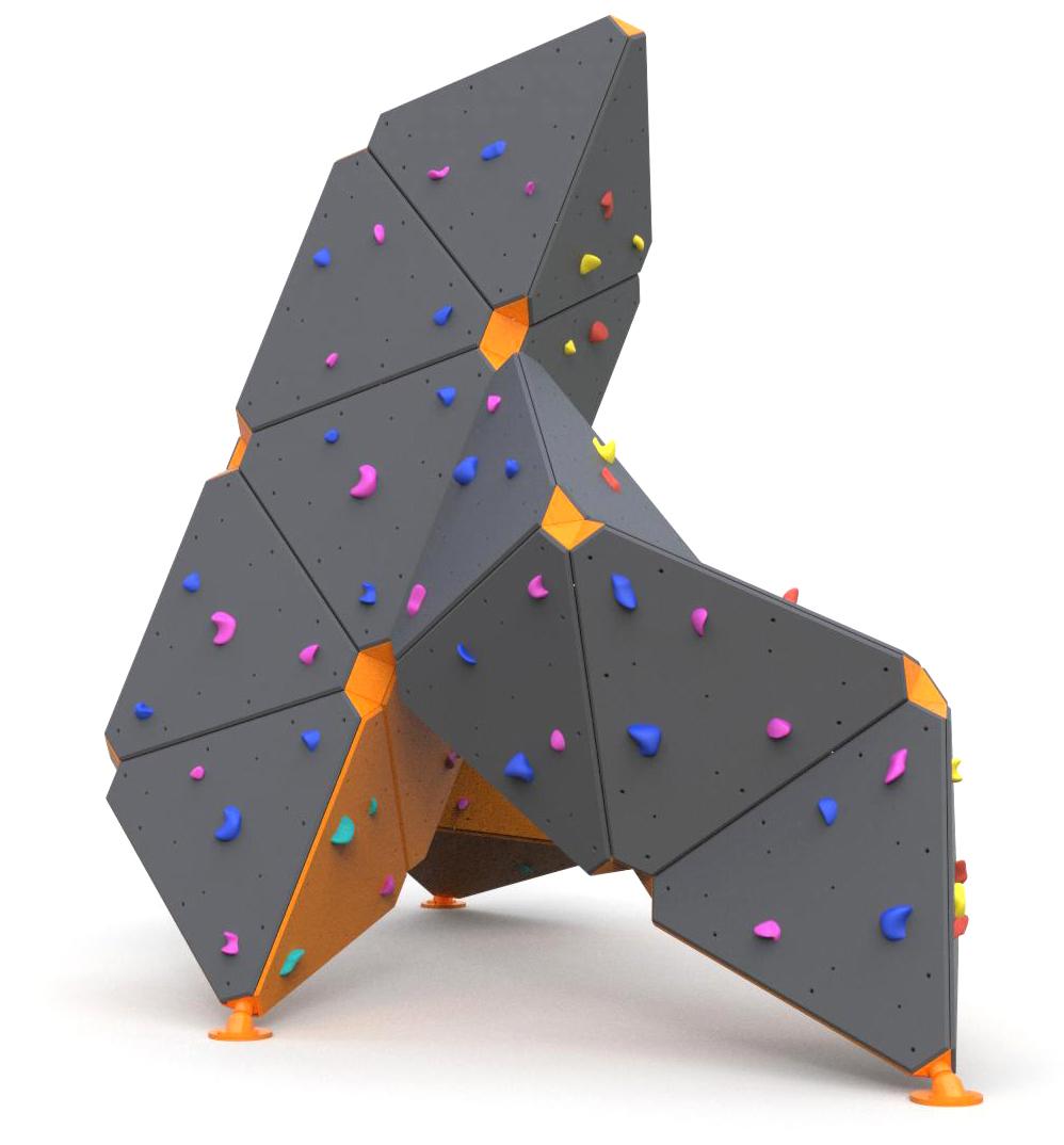 Escalar muros, Rocódromo ZigZag Boulder Z003, Grupa Techramps