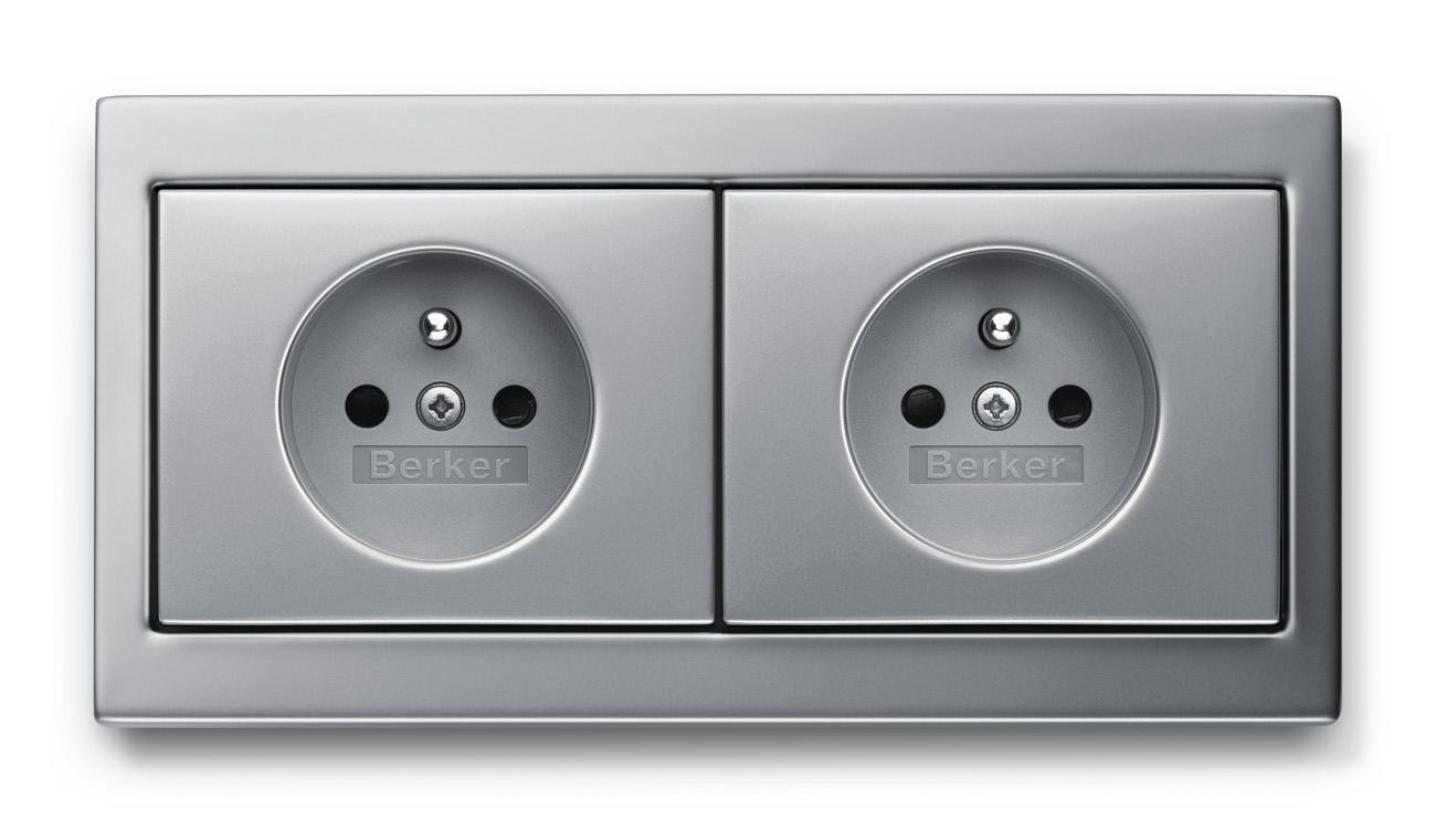Gniazda elektryczne, Berker K.5 Gniazdo z uziemieniem, Hager Polska sp. z o.o.
