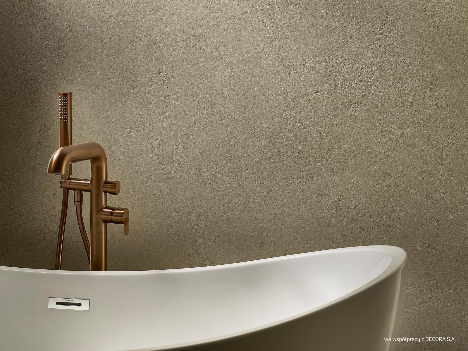 Freestanding Faucets, SILIA Bath mixer, freestanding, with shower set, Deante