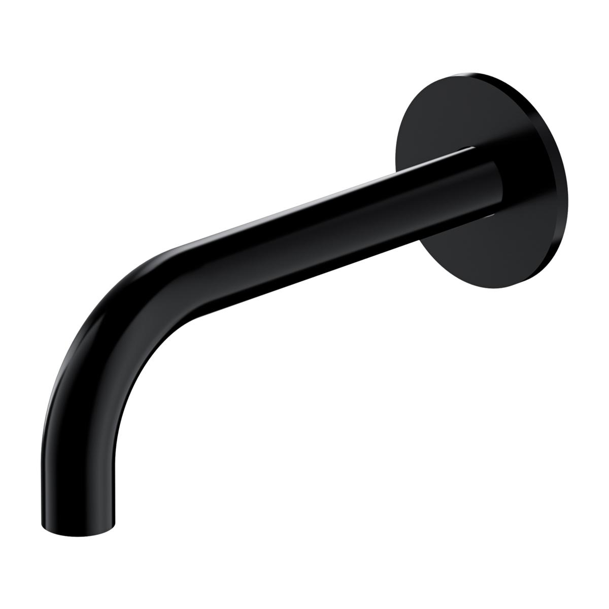 Ausgüsse, Y WDYBL - Wall-mounted bath spout, black, OMNIRES