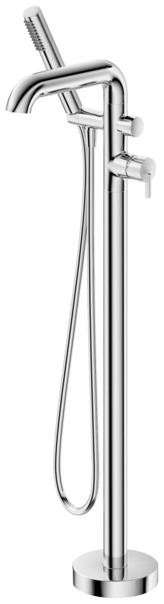 Freestanding Faucets, SILIA Bath mixer, freestanding, with shower set, Deante