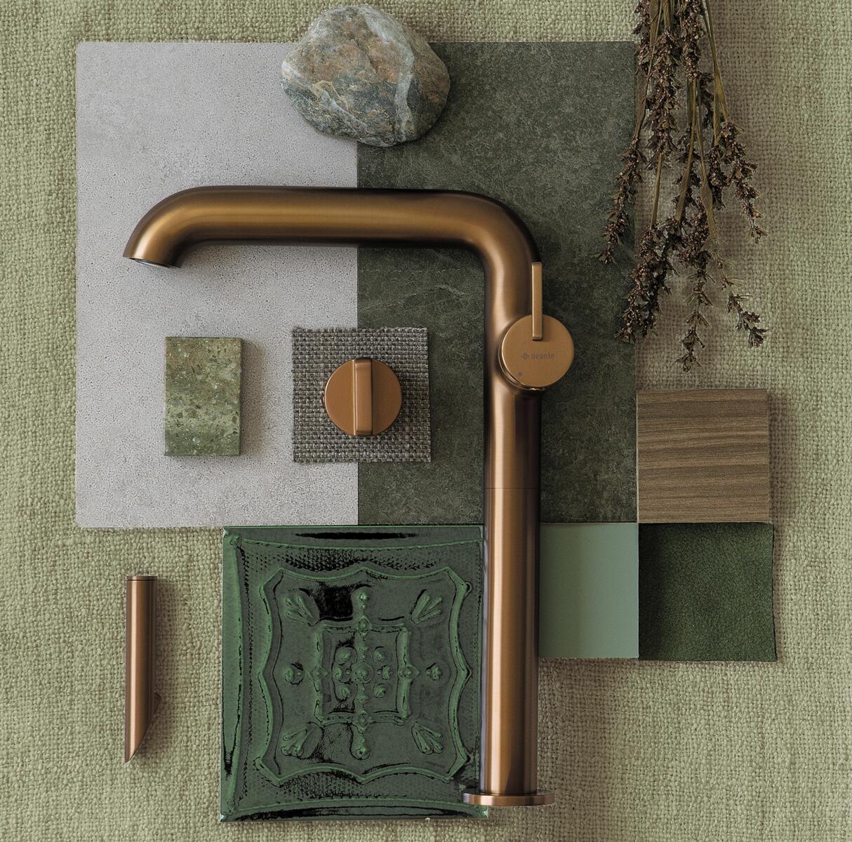 Basin Taps, SILIA Washbasin tap, tall, with rectangular spout, Deante