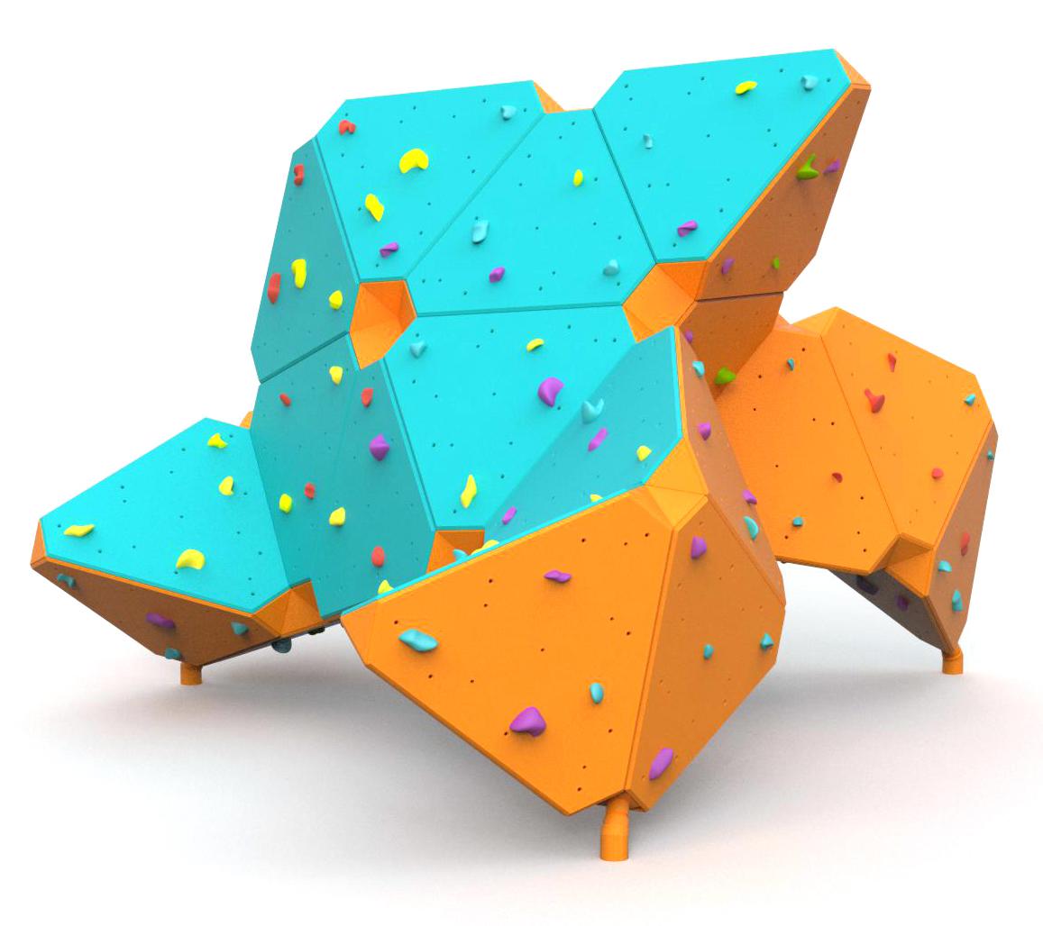 Climbing walls, Climbing wall ZigZag Boulder Y004, Grupa Techramps