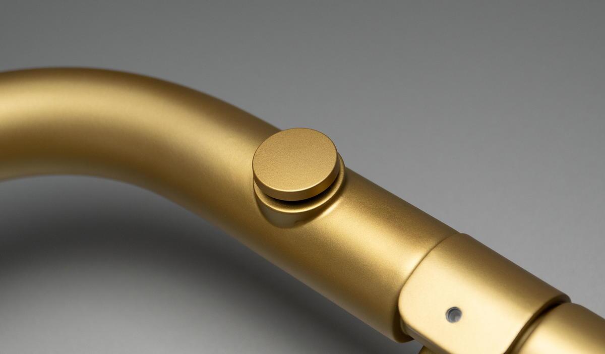 Grzejniki, SILIA - Grzejnik łazienkowy - wysokość 85 cm - złoty mat - AGI_RG31, Deante