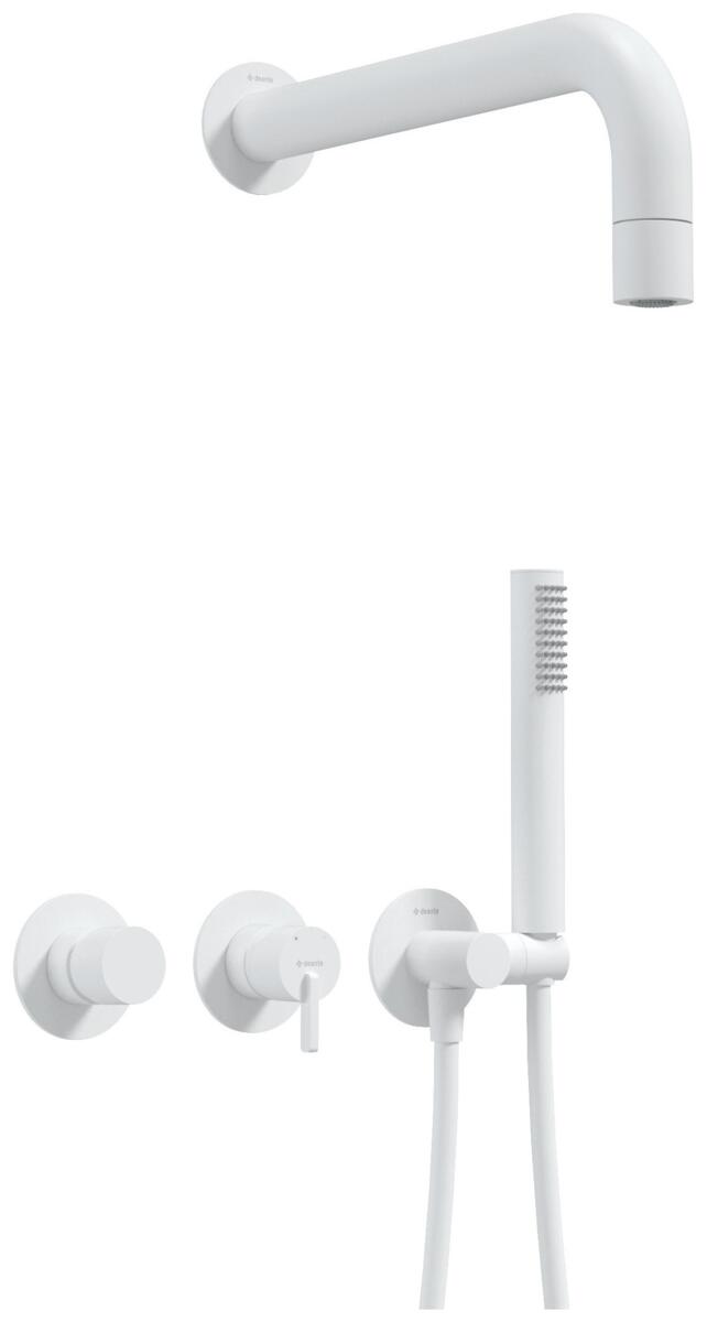 Concealed shower systems, SILIA Concealed shower set, with a fixed shower head - with horizontal, Deante