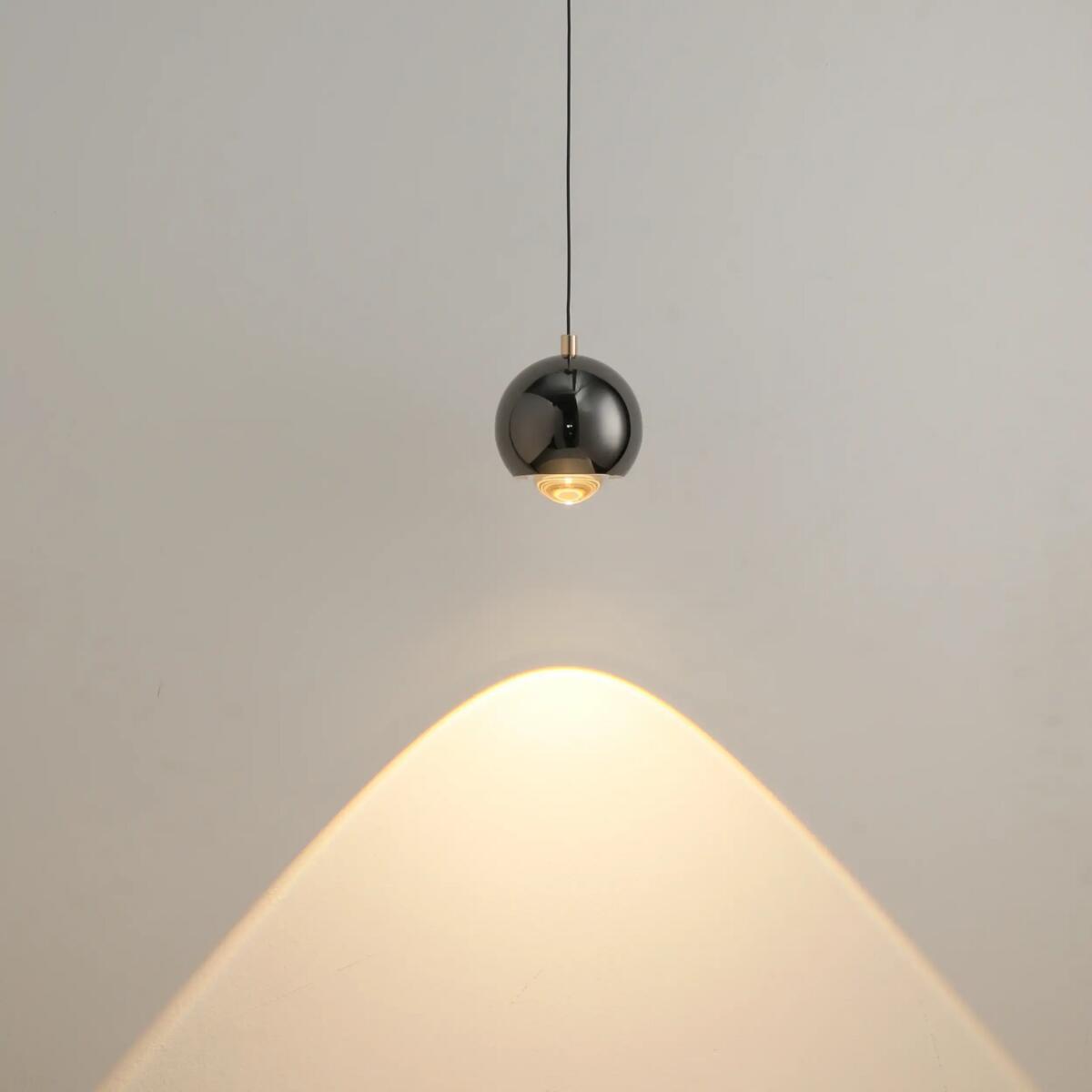 Hanging Lamps, Aurenia 1xLED Hanging Lamp Black PL0122-CB, YASKR SPÓŁKA Z OGRANICZONĄ ODPOWIEDZIALNOŚCIĄ