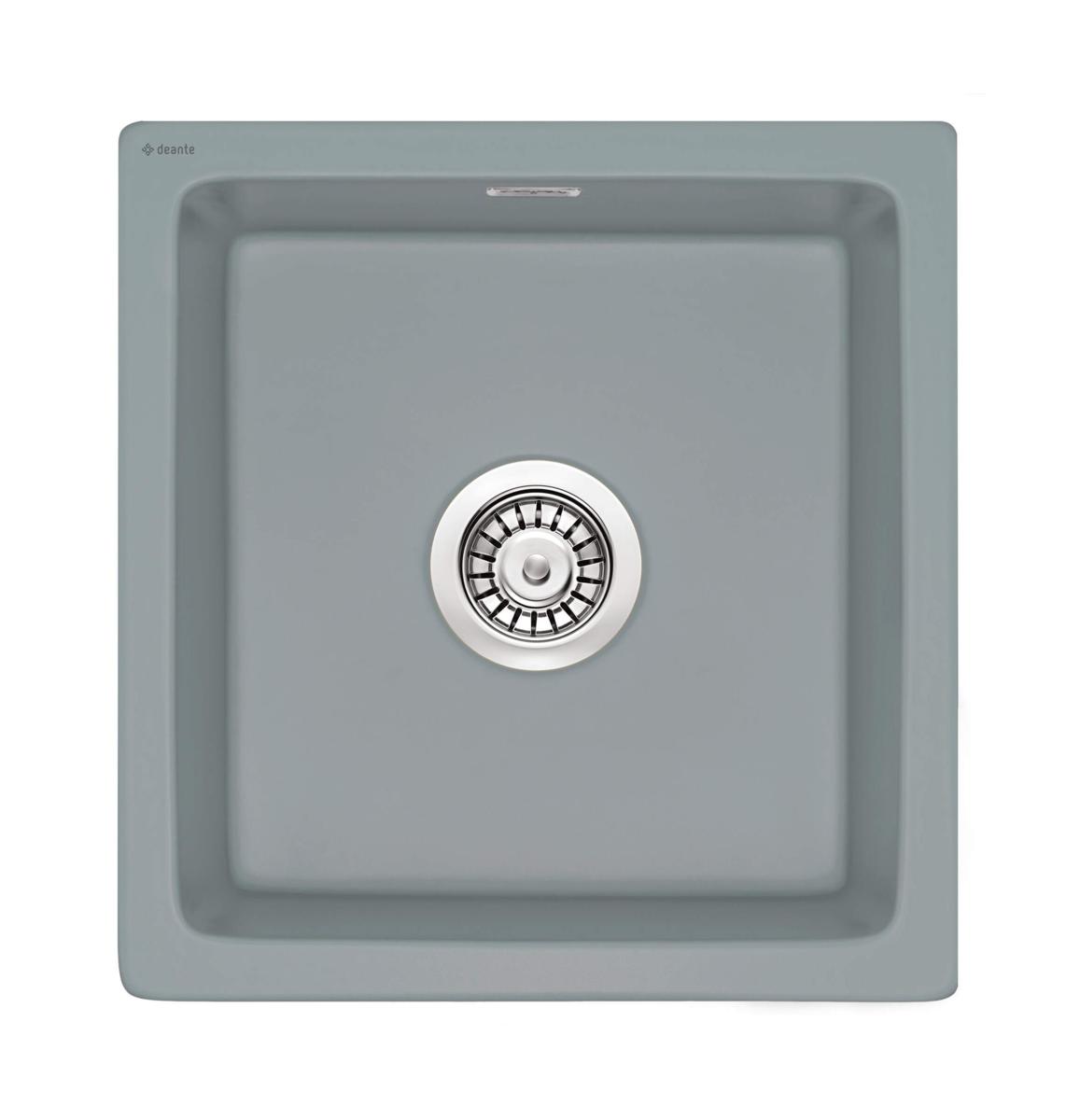 Zlewy kwadratowe, Zlewozmywak ceramiczny 1-komorowy, Deante