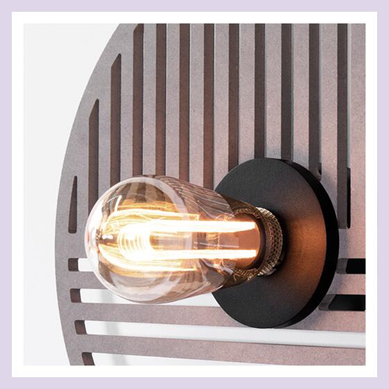 Sconces, IKI round E27 wall, AQForm