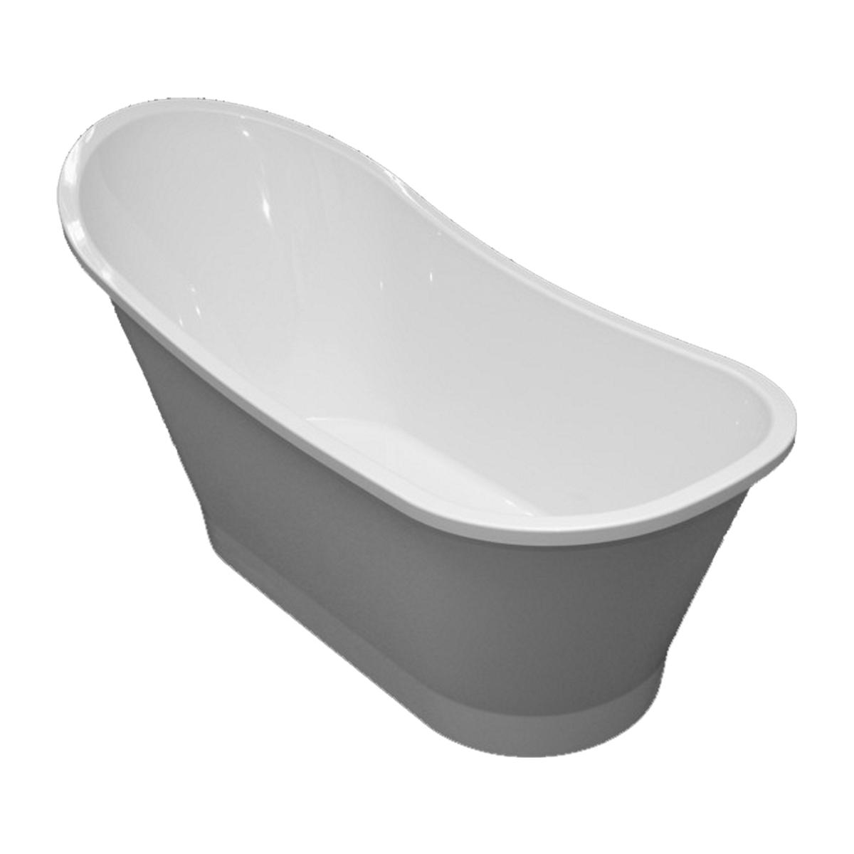 Freestanding Barths, VENEZIA VENEZIA159BP - Freestanding bath marble+, 160 x 73 cm, glossy white, OMNIRES