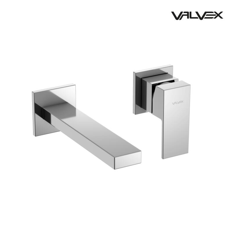 Basin Taps, ARS Chrome Concealed wall-mounted basin mixer with spout, Valvex