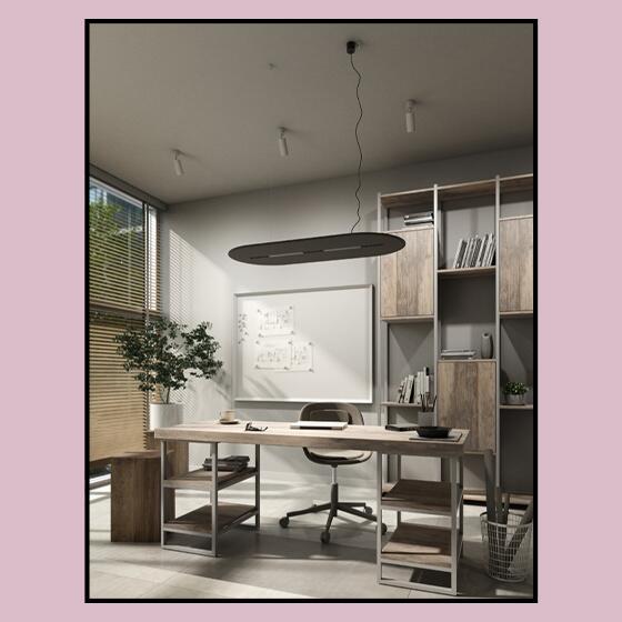 Lampy zwieszane, AQfelt OVALL RAFTER points LED section zwieszany, AQForm