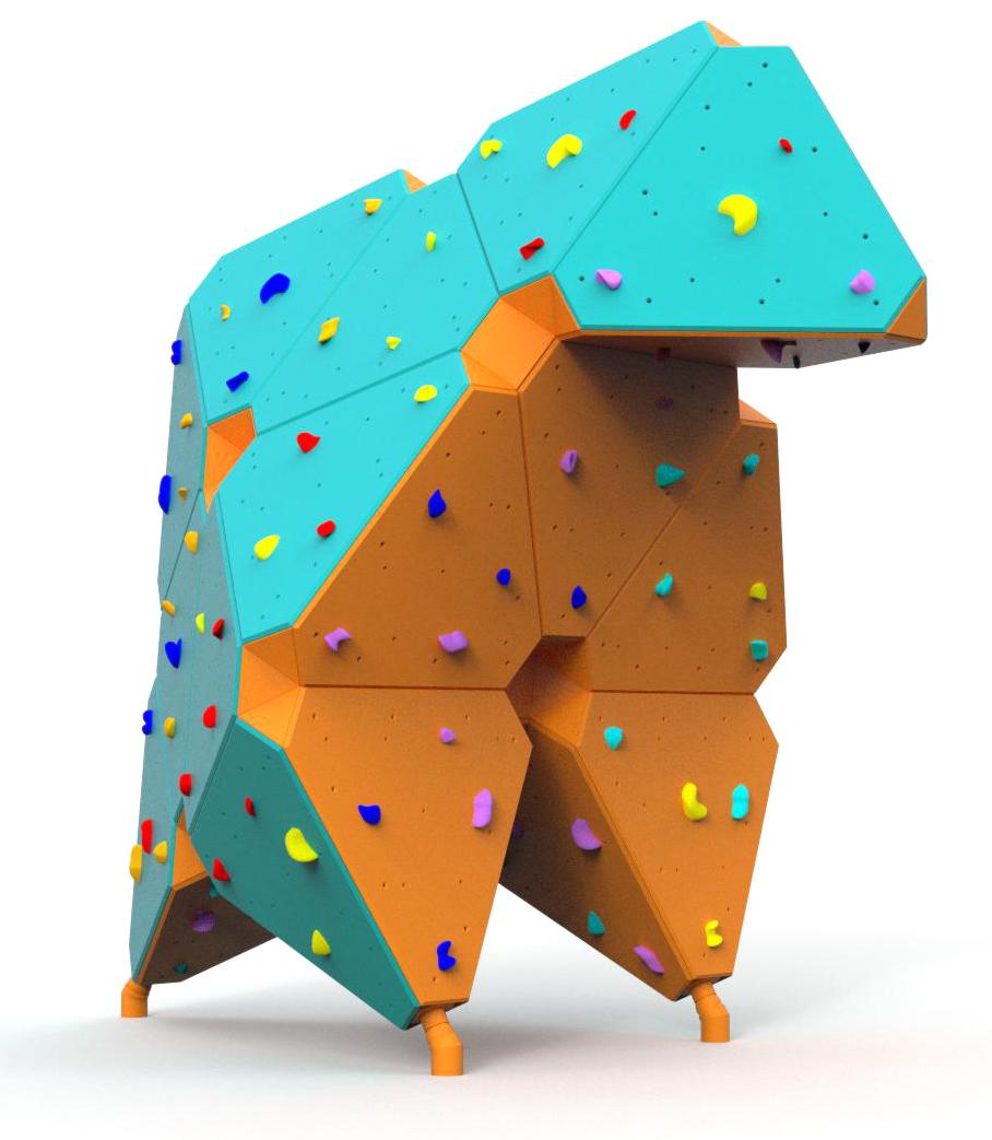 Climbing walls, Climbing wall ZigZag Boulder Y003, Grupa Techramps