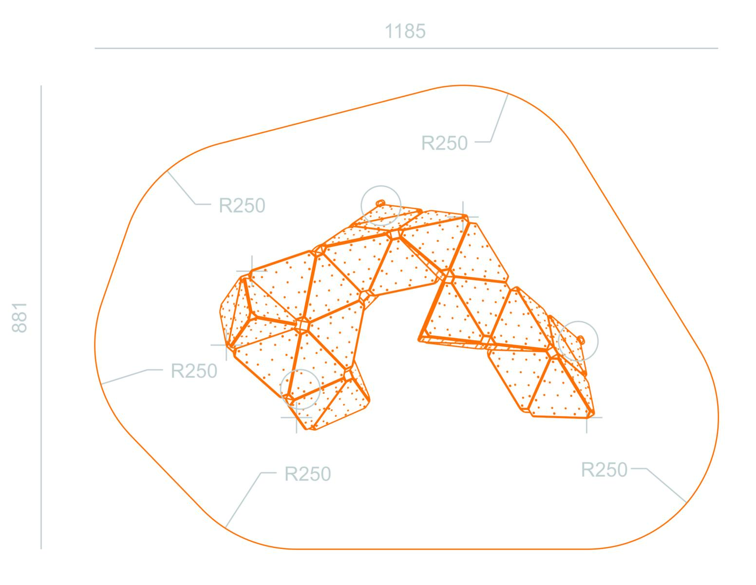 Climbing walls, Climbing wall ZigZag Boulder Z005, Grupa Techramps