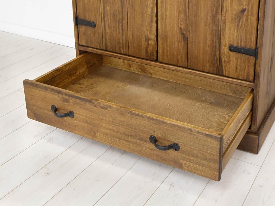 Wardrobes, Two-door Pine Wardrobe Rustyk 2D, SEART