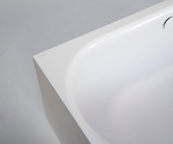 Corner Baths, RAVON Neo Left wall-mounted freestanding bathtub, RAVON