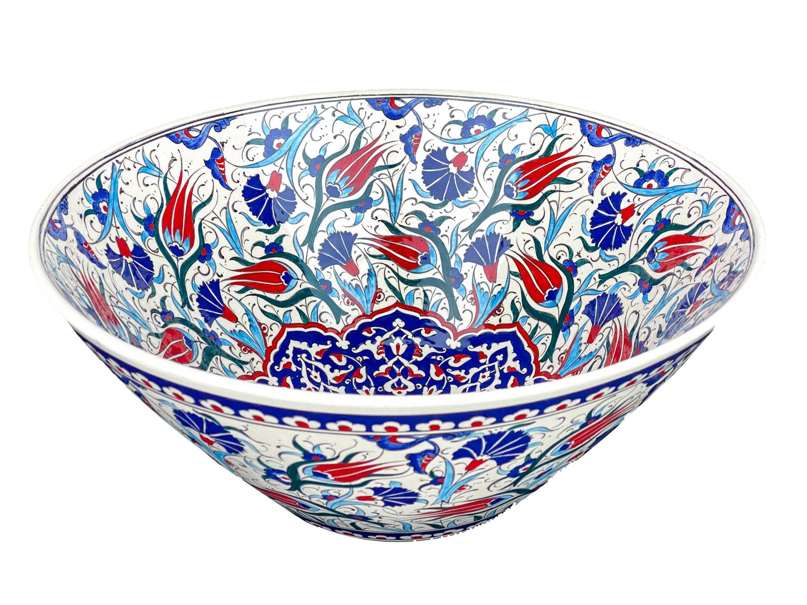 Over countertop washbasins, Belen - hand-painted Iznik countertop washbasin, Cerames