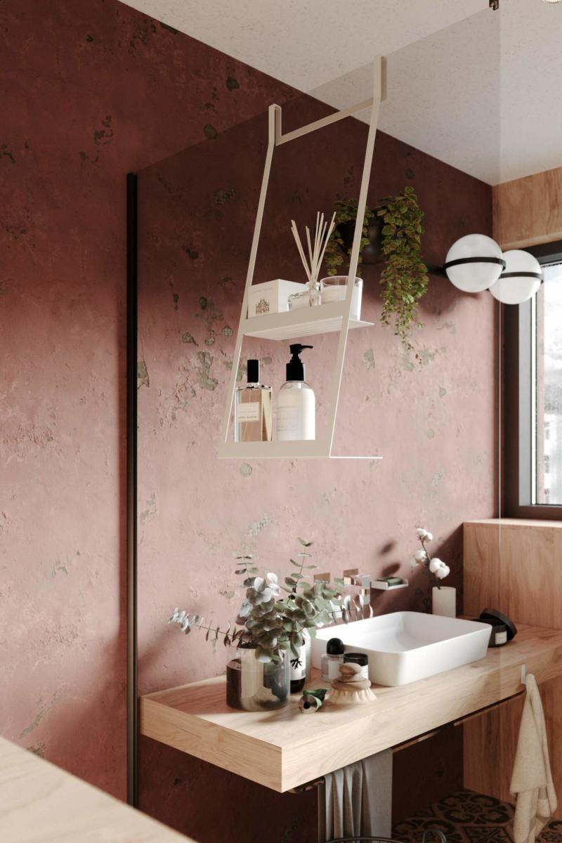 Akcesoria łazienkowe, Półka wieszana na kabinę, Deante