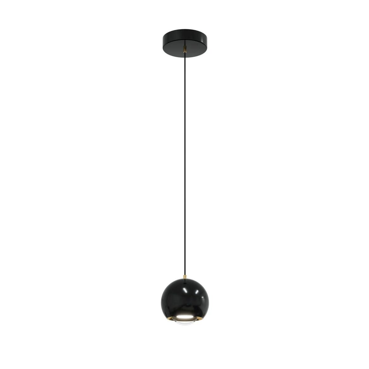 Hanging Lamps, Aurenia 1xLED Hanging Lamp Black PL0122-CB, YASKR SPÓŁKA Z OGRANICZONĄ ODPOWIEDZIALNOŚCIĄ