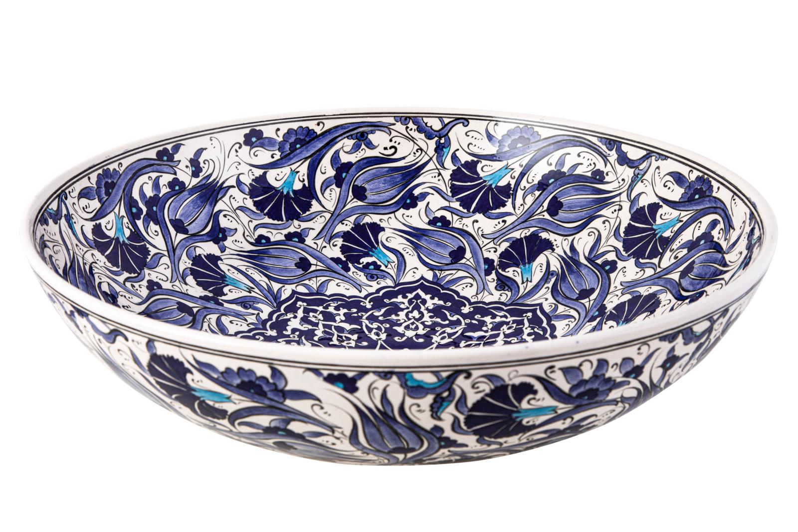 Over countertop washbasins, Irmak II - hand-painted countertop washbasin Iznik, Cerames